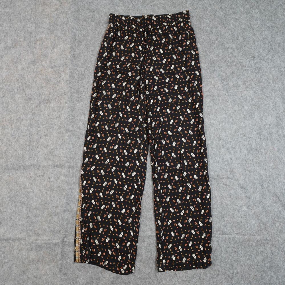 Alice + Olivia Pants Womens 2 Benny Wide Leg Flowy Floral Boho Pull On Hippie